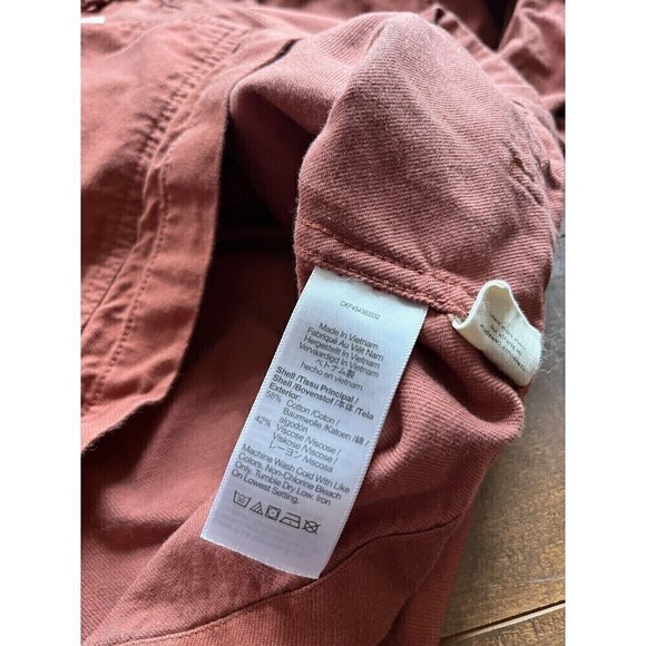 MADEWELL Button Jacket Coat in Brick Balloon Sleeves Collared Women's Size Small - Picture 6 of 7